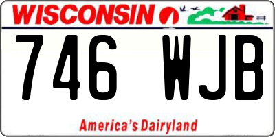 WI license plate 746WJB