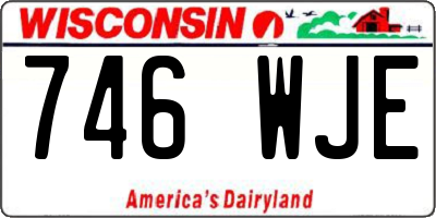 WI license plate 746WJE