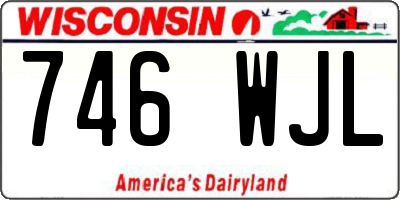 WI license plate 746WJL