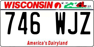 WI license plate 746WJZ
