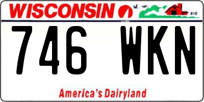 WI license plate 746WKN