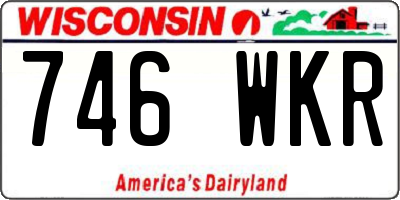 WI license plate 746WKR
