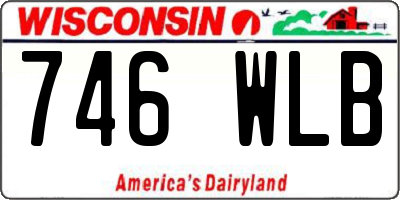 WI license plate 746WLB