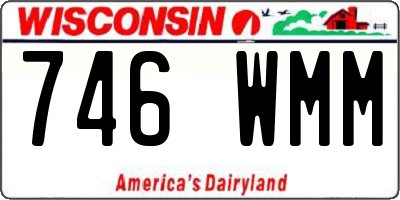 WI license plate 746WMM
