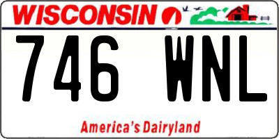 WI license plate 746WNL