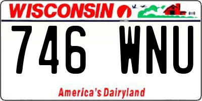 WI license plate 746WNU