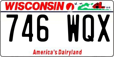 WI license plate 746WQX