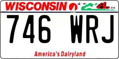 WI license plate 746WRJ