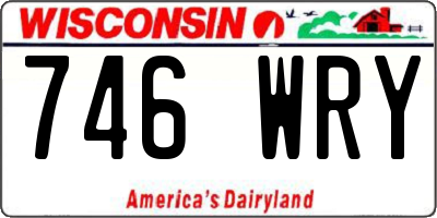WI license plate 746WRY