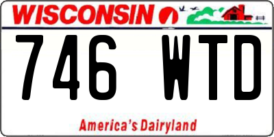 WI license plate 746WTD