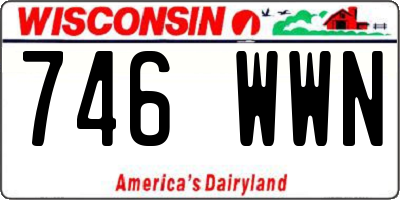 WI license plate 746WWN