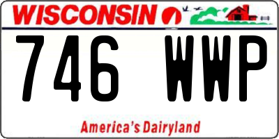 WI license plate 746WWP