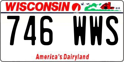 WI license plate 746WWS