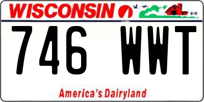 WI license plate 746WWT
