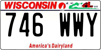 WI license plate 746WWY