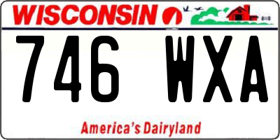 WI license plate 746WXA