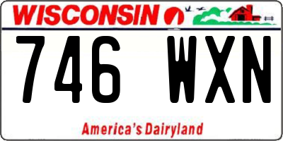 WI license plate 746WXN