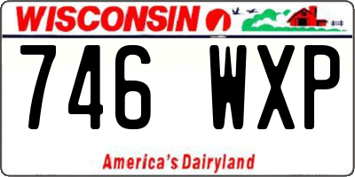 WI license plate 746WXP