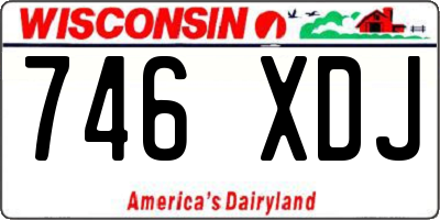 WI license plate 746XDJ