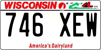 WI license plate 746XEW