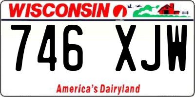 WI license plate 746XJW