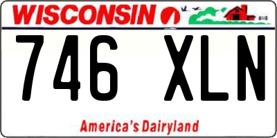 WI license plate 746XLN