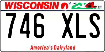 WI license plate 746XLS