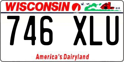 WI license plate 746XLU