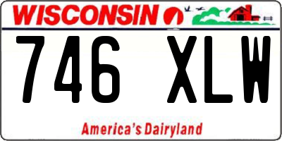 WI license plate 746XLW
