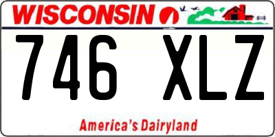 WI license plate 746XLZ