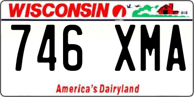 WI license plate 746XMA