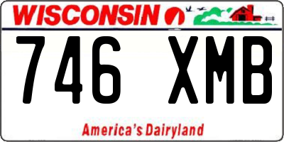 WI license plate 746XMB