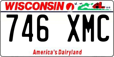 WI license plate 746XMC
