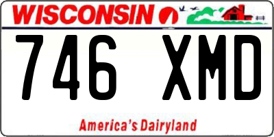 WI license plate 746XMD