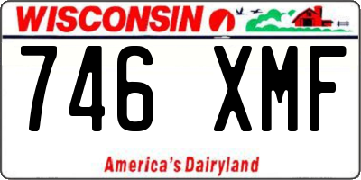 WI license plate 746XMF