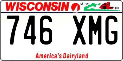WI license plate 746XMG