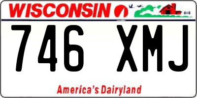 WI license plate 746XMJ
