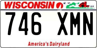 WI license plate 746XMN