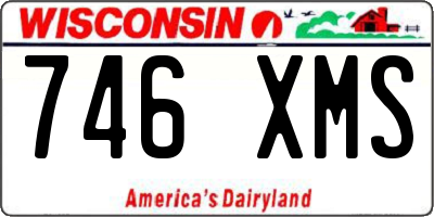 WI license plate 746XMS