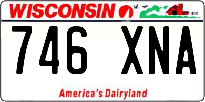 WI license plate 746XNA