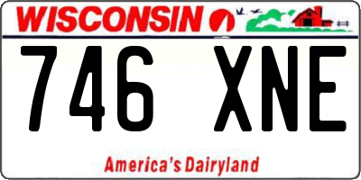 WI license plate 746XNE