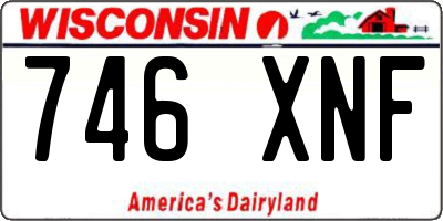 WI license plate 746XNF