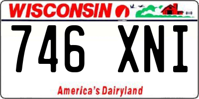 WI license plate 746XNI