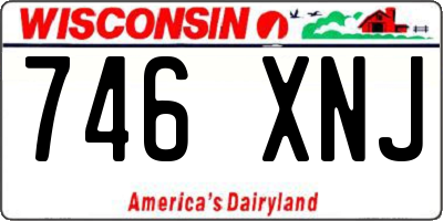 WI license plate 746XNJ