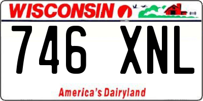 WI license plate 746XNL