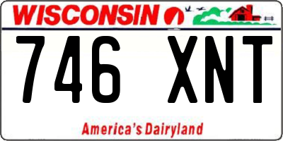 WI license plate 746XNT
