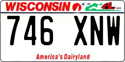 WI license plate 746XNW