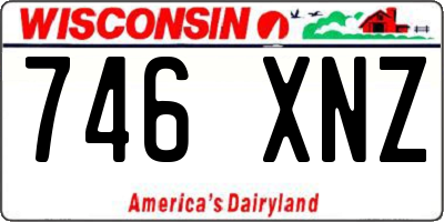 WI license plate 746XNZ
