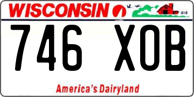 WI license plate 746XOB