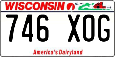 WI license plate 746XOG